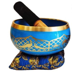کاسه تبتی (آوازخوان) طرح حکاکی بودا قطر14