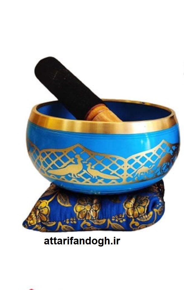 کاسه تبتی (آوازخوان) طرح حکاکی بودا قطر14